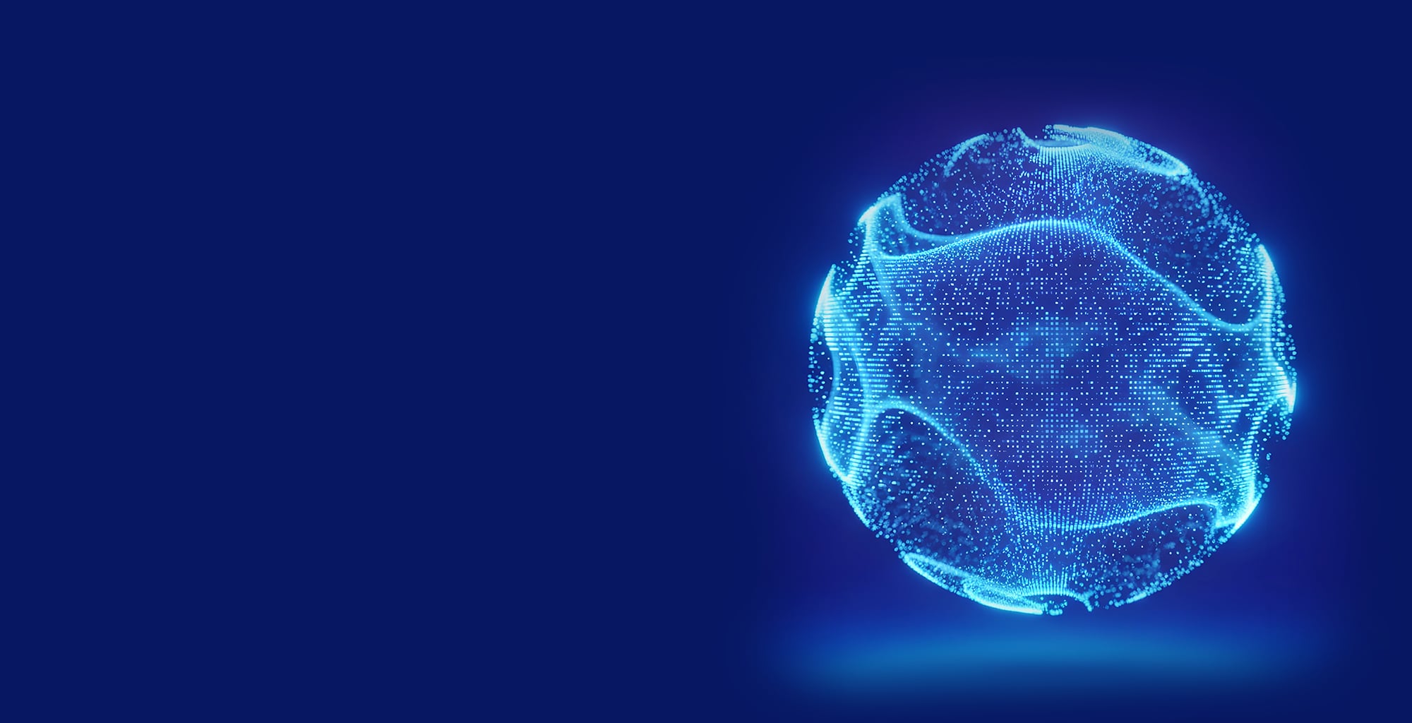 Abstract AI visual representing AI strategy development and digital transformation