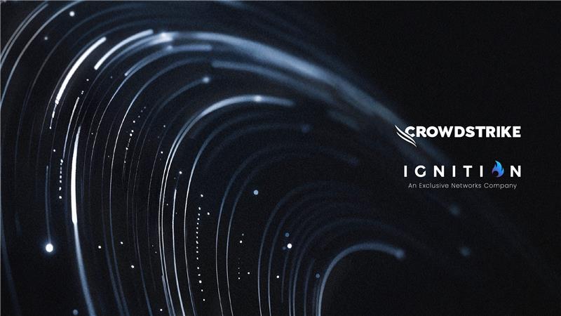 CrowdStrike cybersecurity webinar graphic focused on threat detection, cyber resilience and managed security services