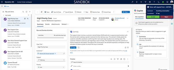 Dynamics 365 Contact Center - Unified Experience