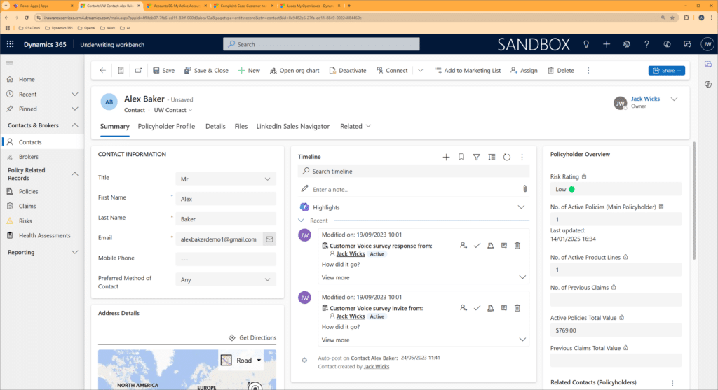 Microsoft Dynamics 365 for Insurance Claims Management