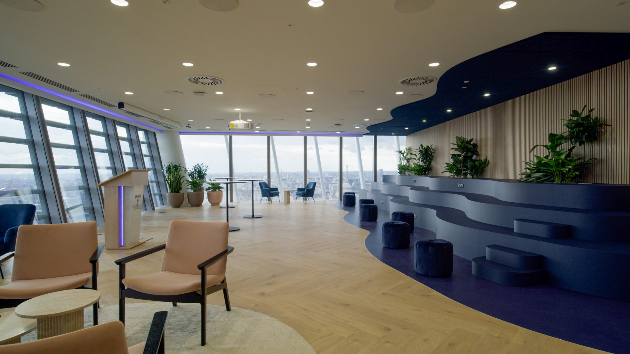 The image shows Telefónica Tech's event space