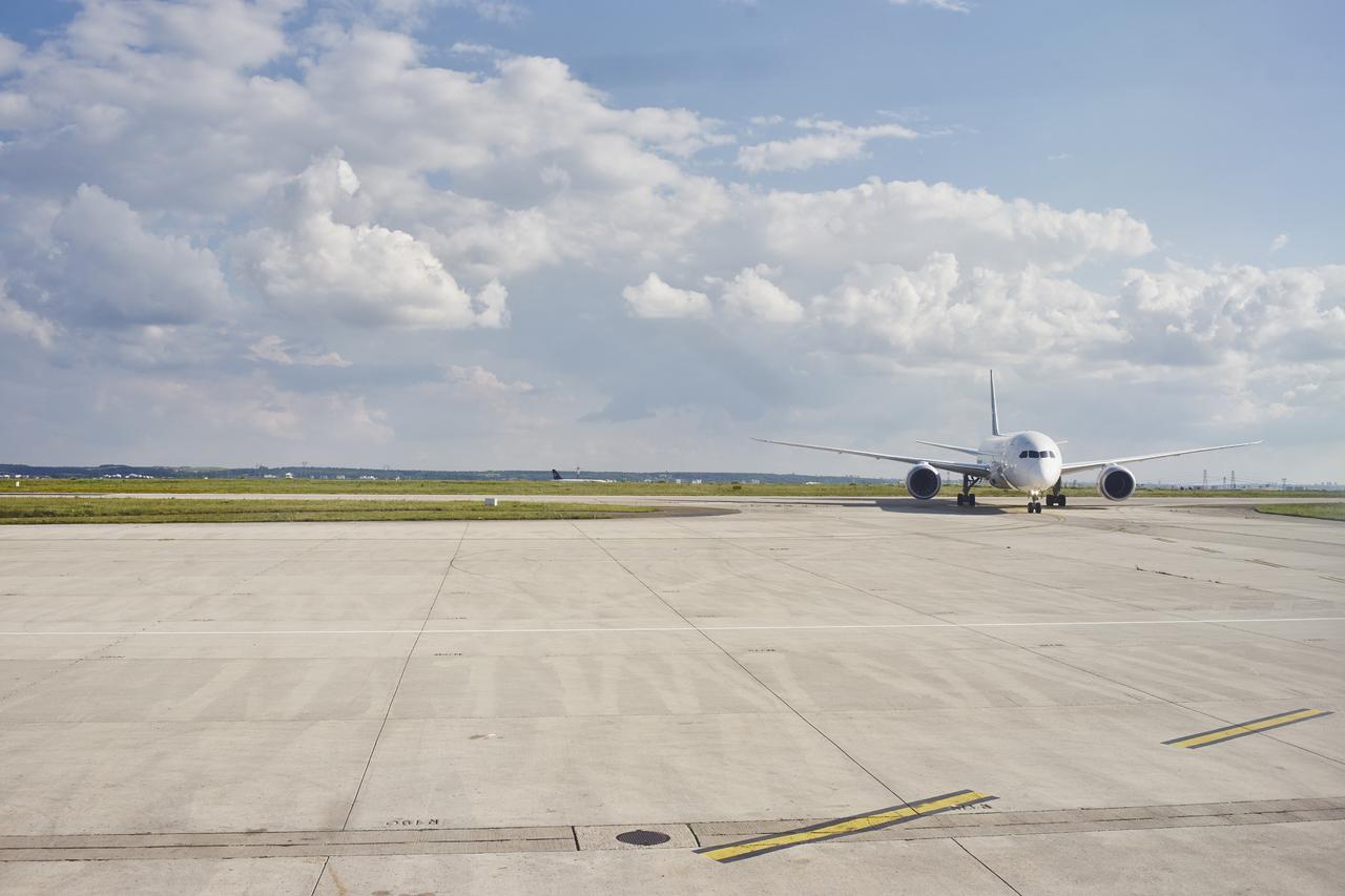 Airport plane at heathrow airport