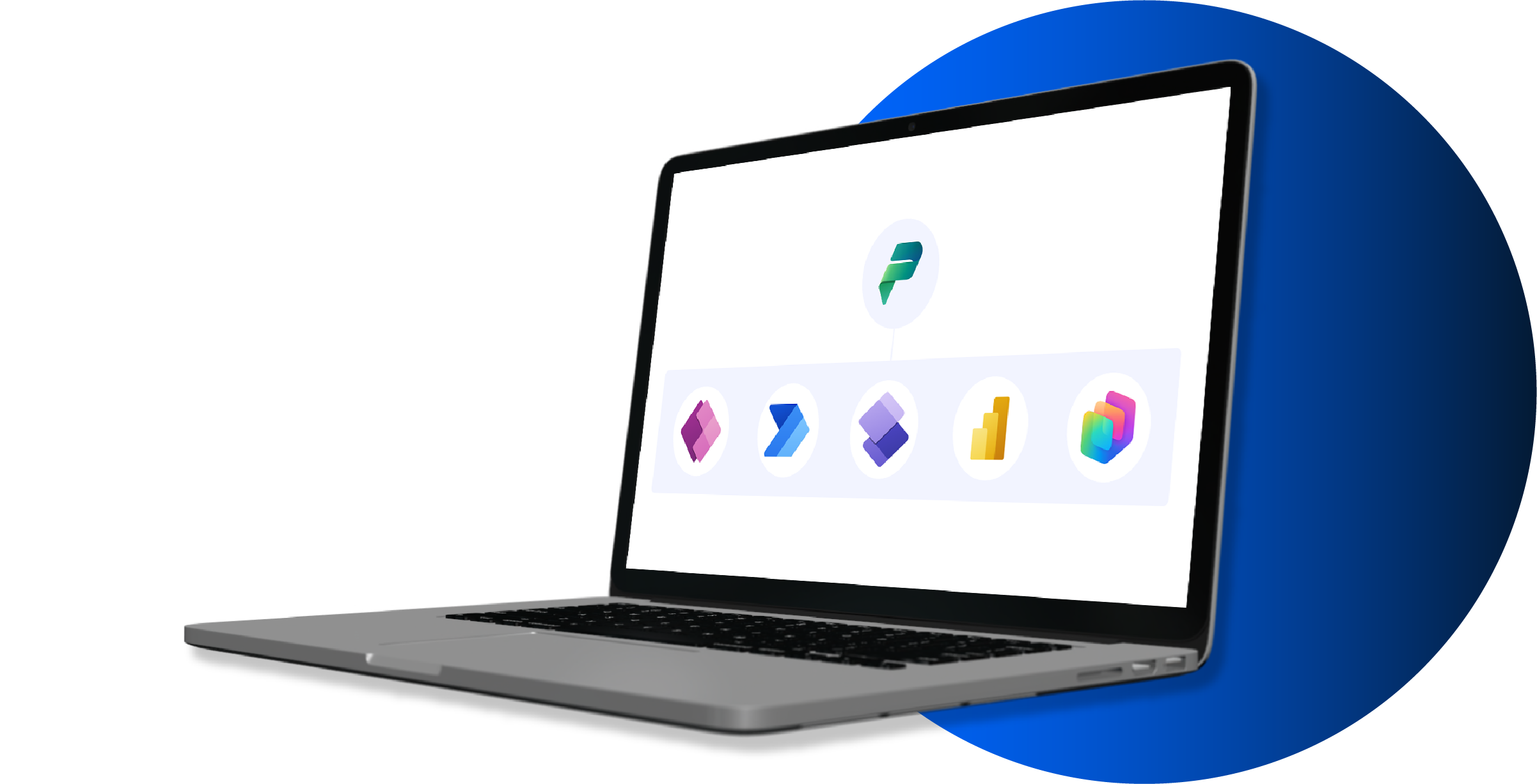 Power Platform on a laptop