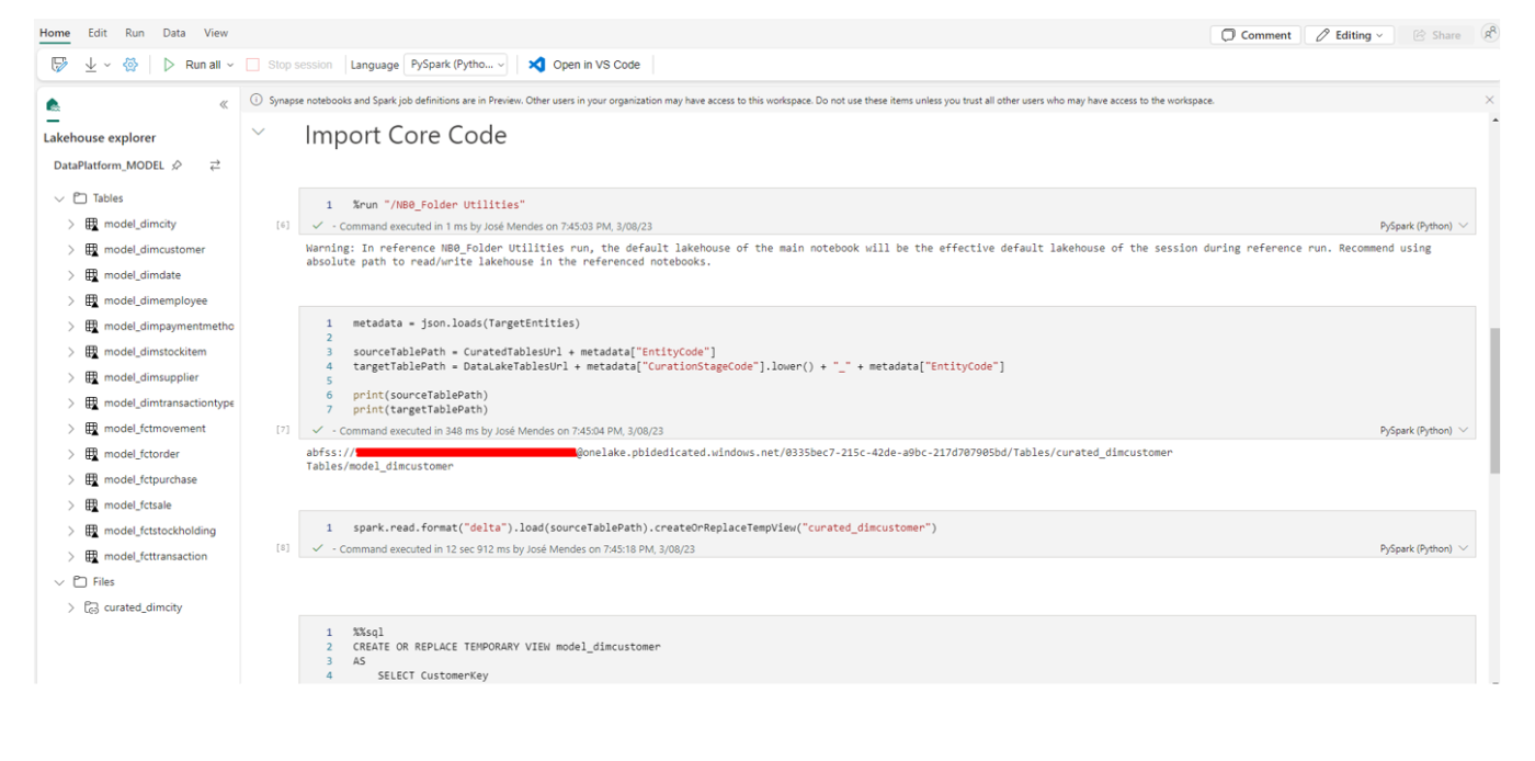 Microsoft Fabric - Synapse Data Engineering 