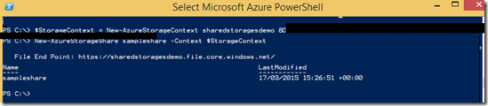 Powershell window 