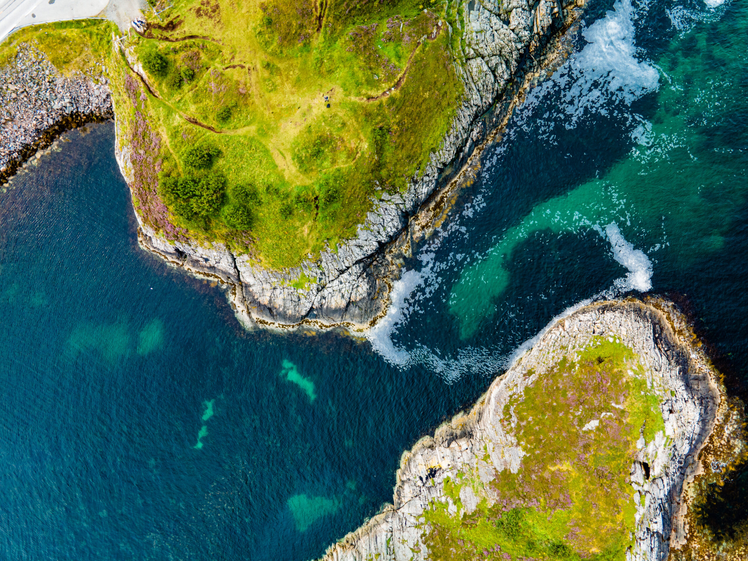 Aerial landscape representing AI solution envisioning and mapping a clear path to implementation