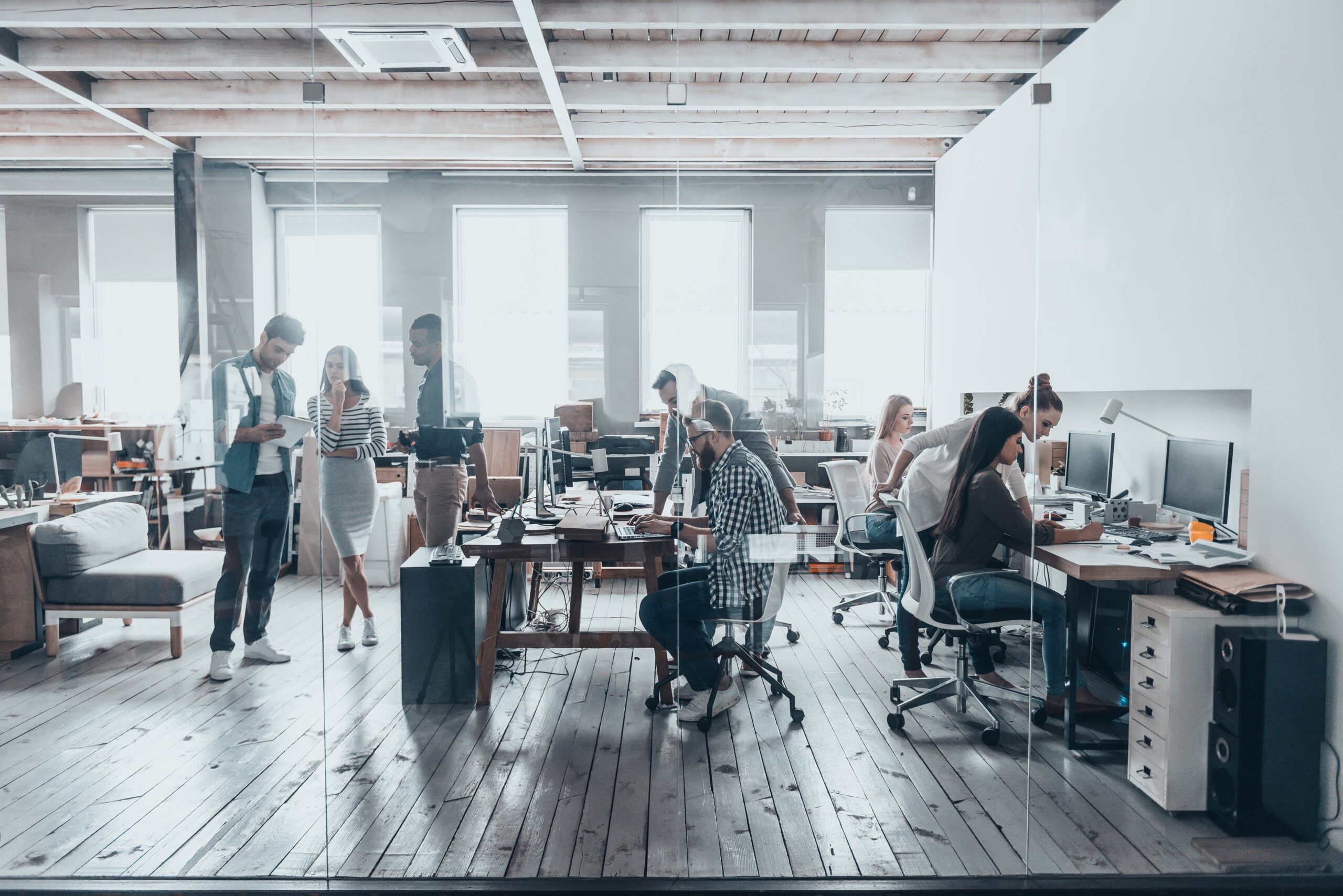 Teams working together within an enterprise data platform environment