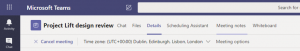 taking note microsoft teams meeting