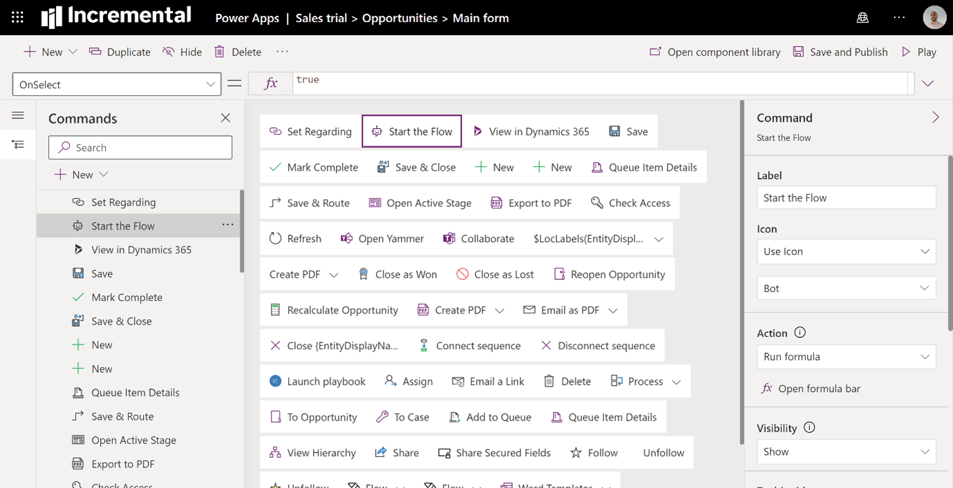 dynamics 365 interface