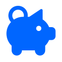 The image shows a piggybank icon